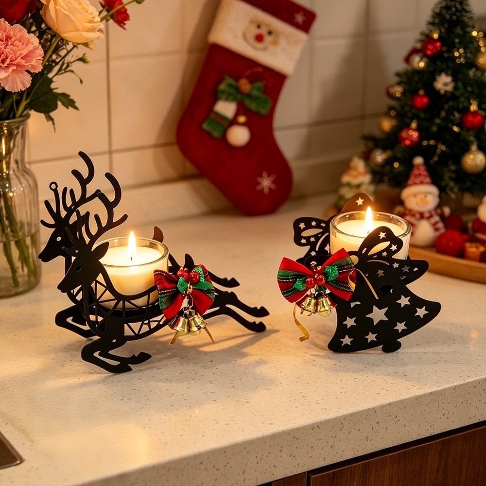 Deer Elk Christmas Candle Hold - Elk Bugle Call 评论和价格