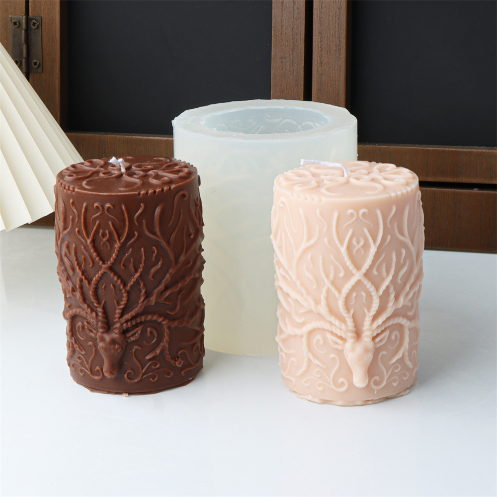 3D Reindeer Antle Pillar Candl - Elk Bugle Call 评论和价格