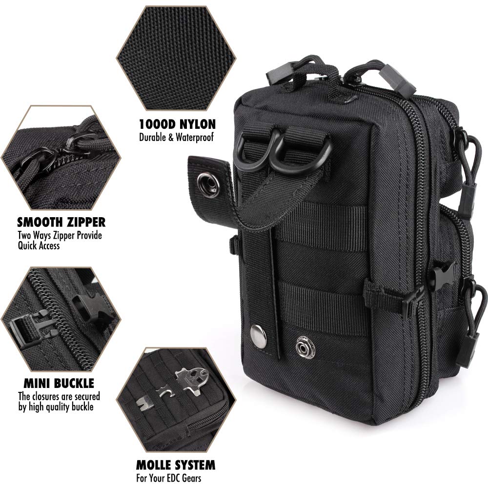 Mini Molle Utility Pouch, EDC  - Outdoor Hunting Gear Storage 评论和价格