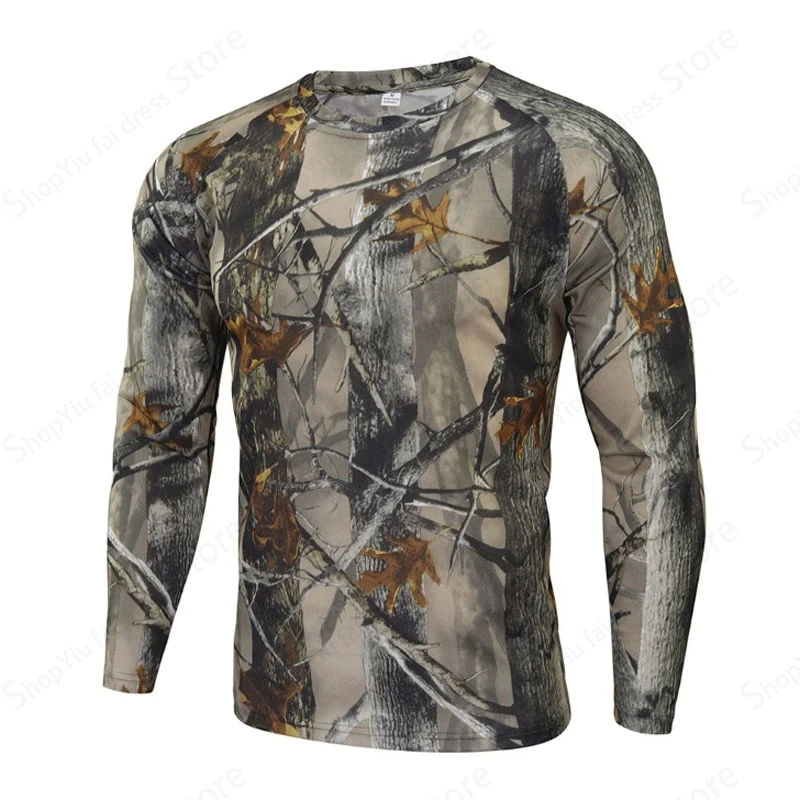 Mens Camo Long Sleeve T Shirt  - Outdoor Hunting Prints 评论和价格