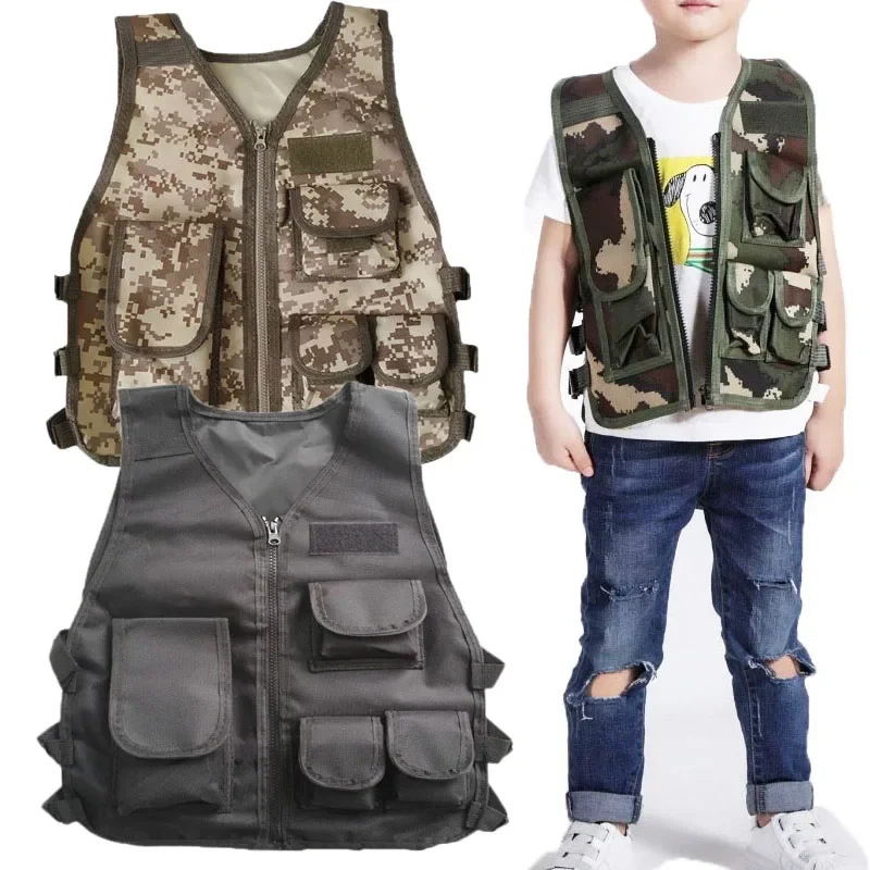 Children Tactical Vest Camoufl - Outdoor Hunting Games For Kids 评论和价格
