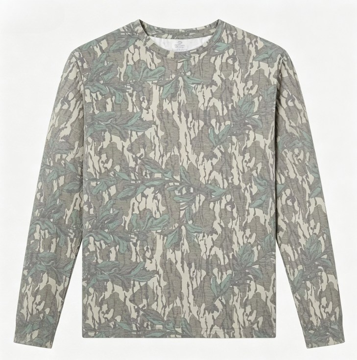 Camo Long Sleeve T‑Shirt Tree  - Outdoor Hunting Prints 评论和价格