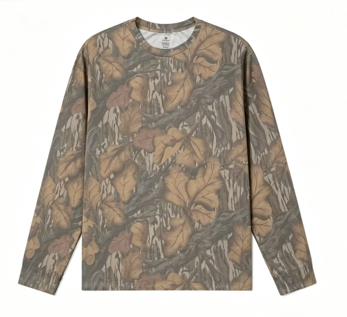 Camo Long Sleeve T‑Shirt Tree  - Outdoor Hunting Prints 评论和价格